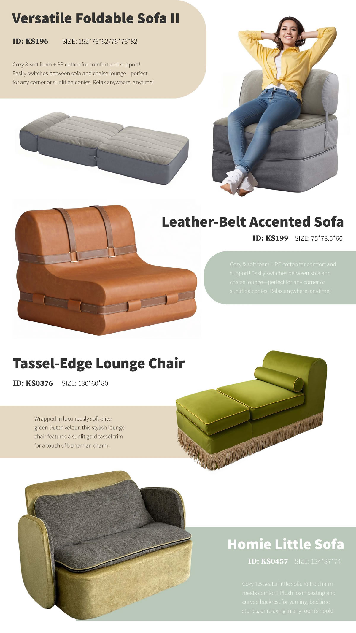 Stylish Multi-Functional Lounge Sofa
