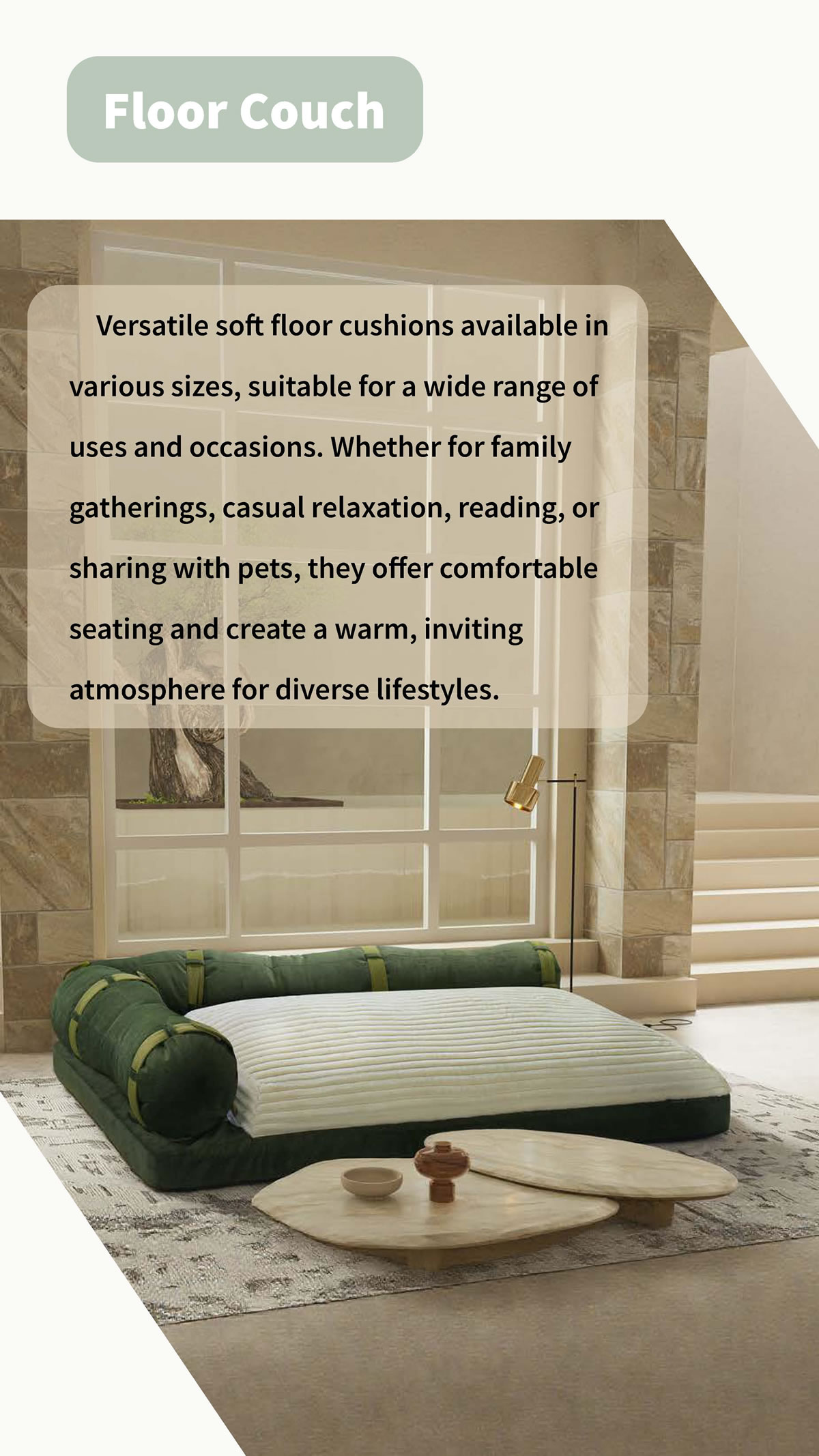 Cozy Floor Couch – Versatile Seating for Every Occasion