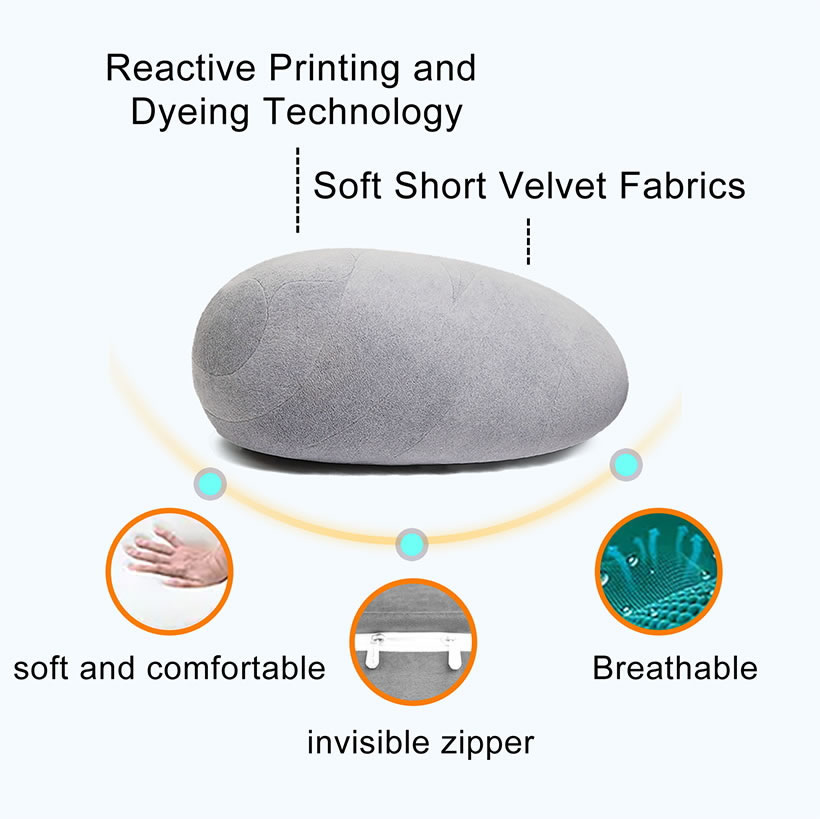 Decorative Throw Pebble Pillows That Look Like Pebble Rock Living Stone  Pillows 