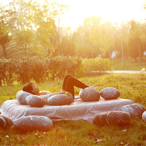 Pebble Floor Rock Cushions 