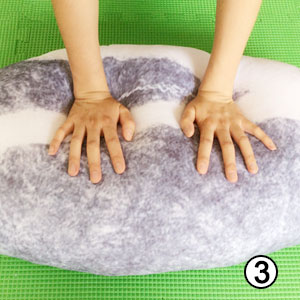 Pebble-shaped Floor Cushions Rock Pillows 