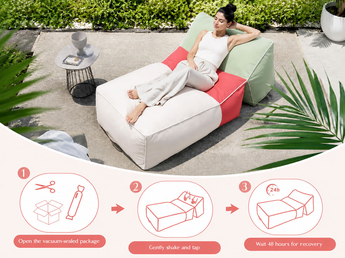 outdoor bean bag lounge chair aplus 05